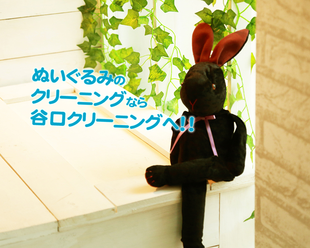 ぬいぐるみのクリーニングなら谷口クリーニングへ